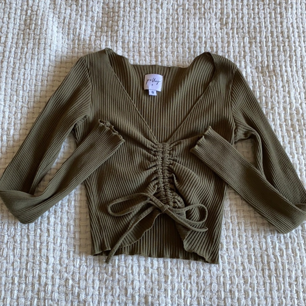 Princess Polly long sleeve ruched top